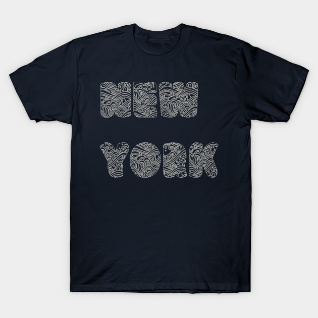 The Waves off New York T-Shirt by yayor